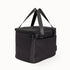Midnight black insulated lunch bag with carry handles, zip lid and front pocket — Adventure Awaits
