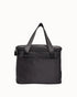 Midnight black insulated lunch bag with carry handles, zip lid and front pocket — Adventure Awaits