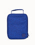 Blue Montii insulated lunch bag with abstract squiggle print — Adventure Awaits