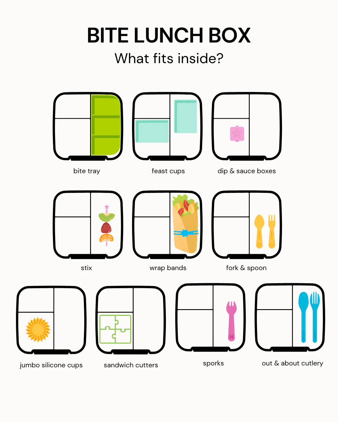 MontiiCo Bento Lunch Box | Bite