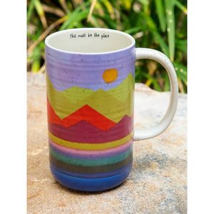 Latte Mug | Mountain Range Coffee Mug by Natural  Life 079
