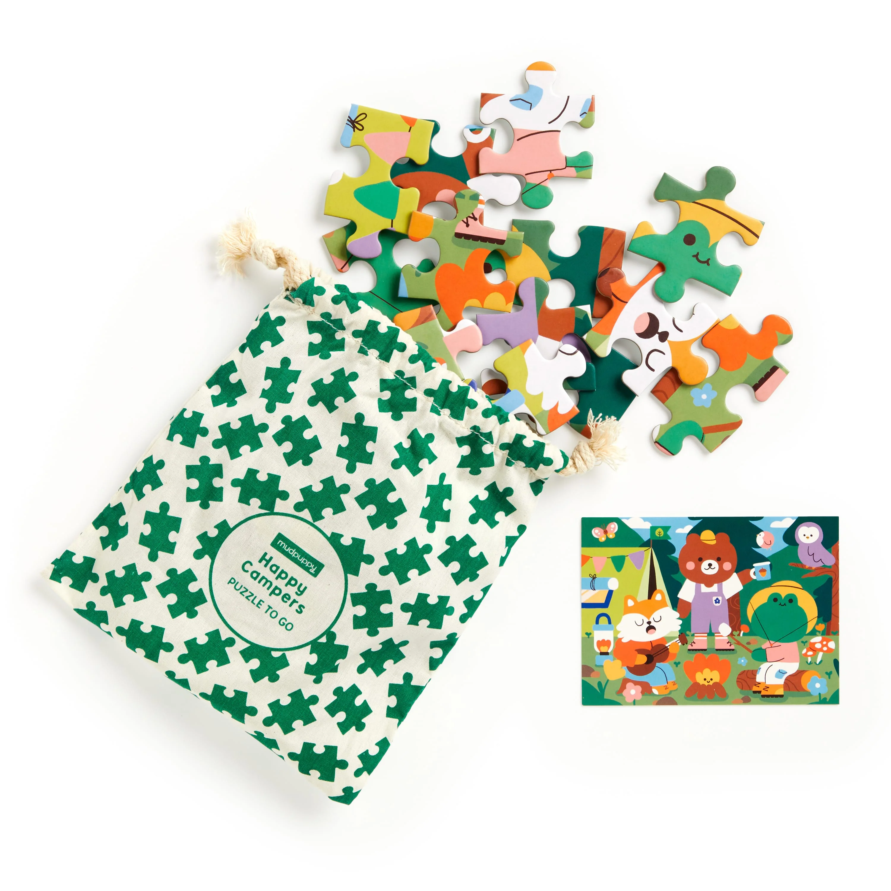 Muddy Puppy Happy Camper Puzzle In Bag
