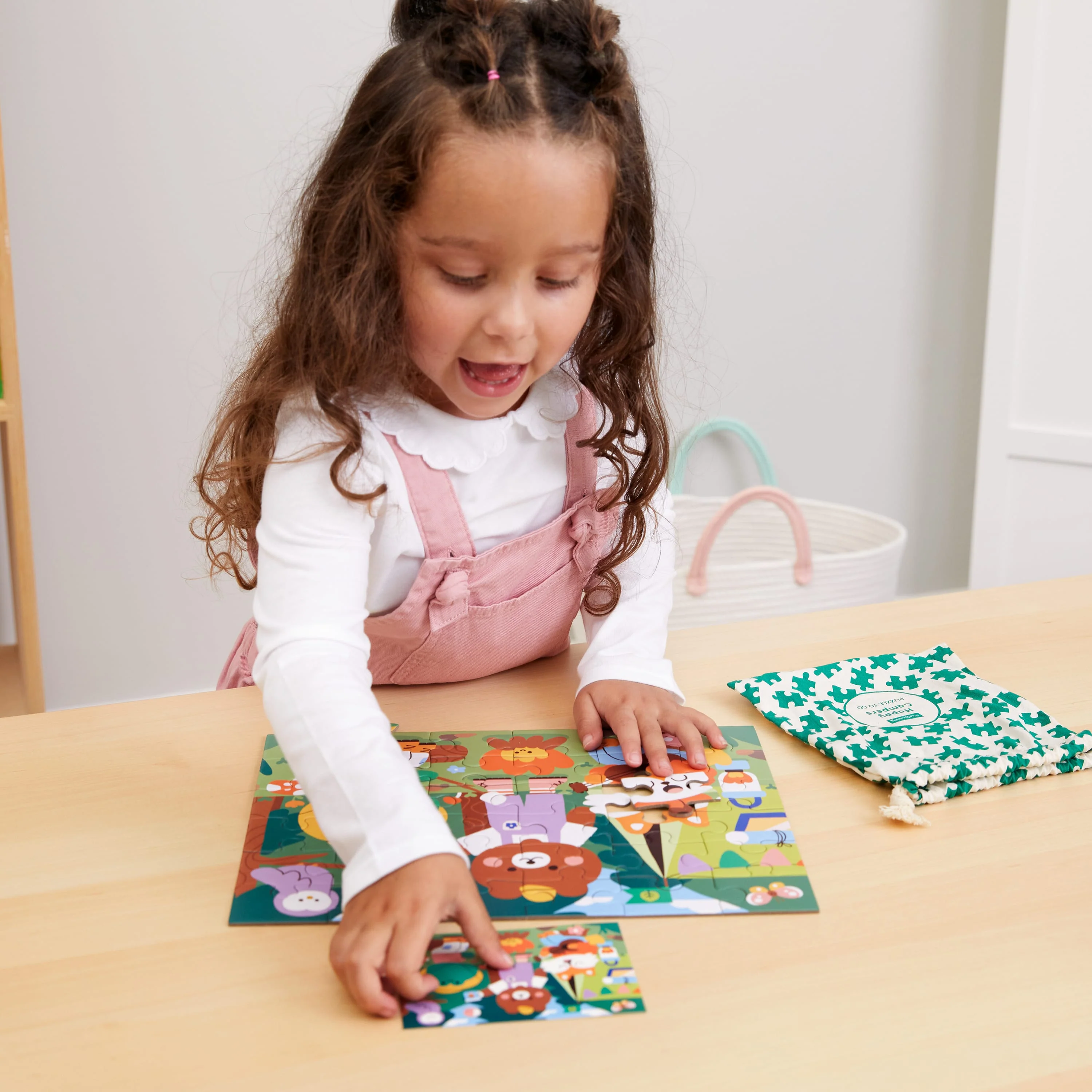 Muddy Puppy Happy Camper Puzzle with girl