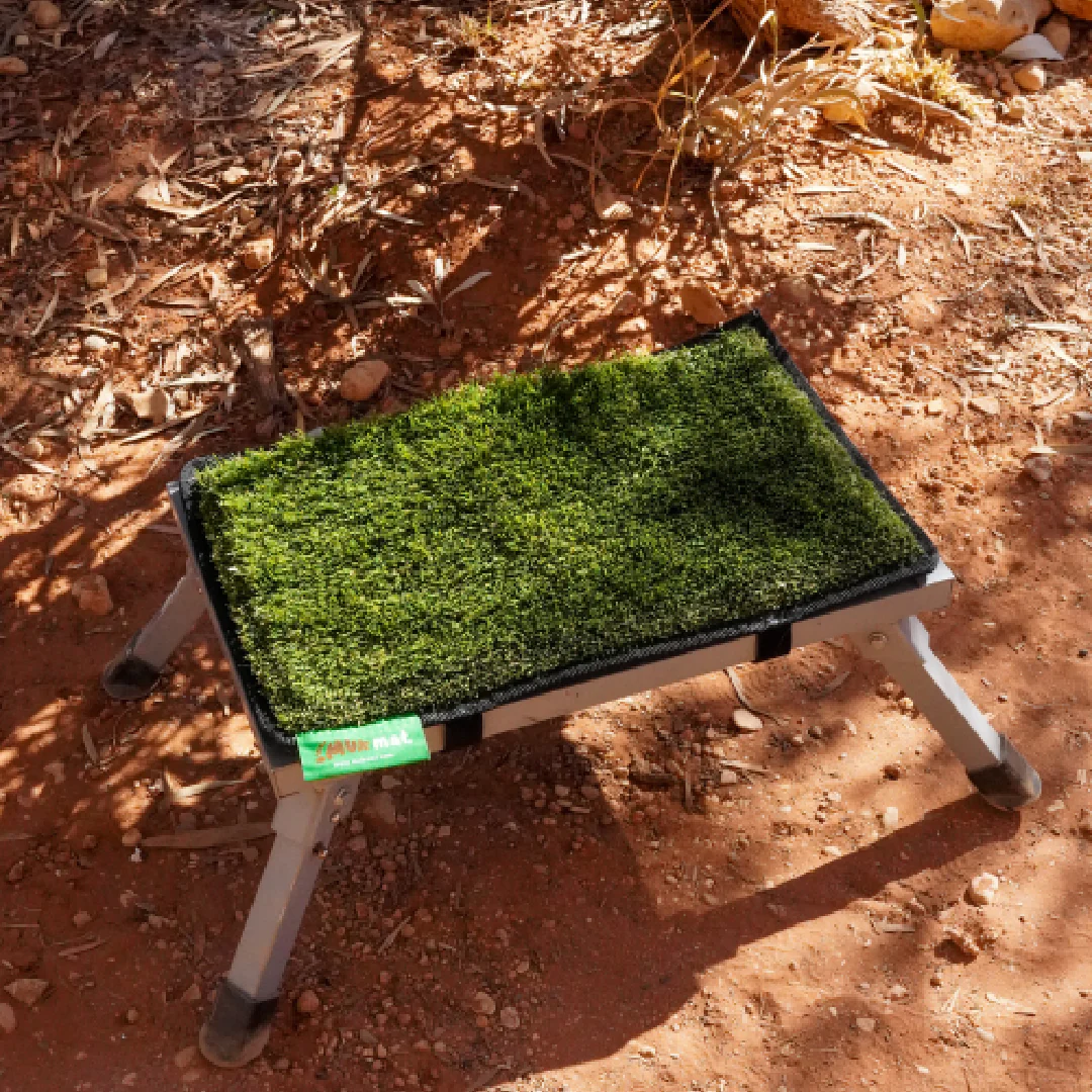 Portable Step Mat With Velcro Straps Green