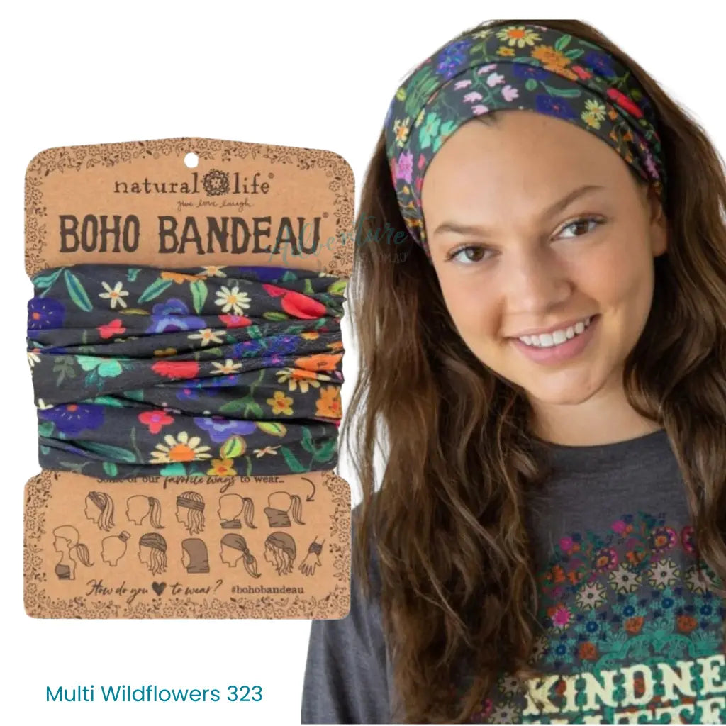 Boho Bandeau Headband | Natural Life | Multi-Way Hair & Neck Wrap
