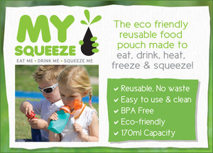My Squeeze Food Pouch | Reusable Silicone 170ml
