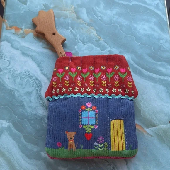 Oven Mitt And Wooden Spoon Set Cottage by Natural Life