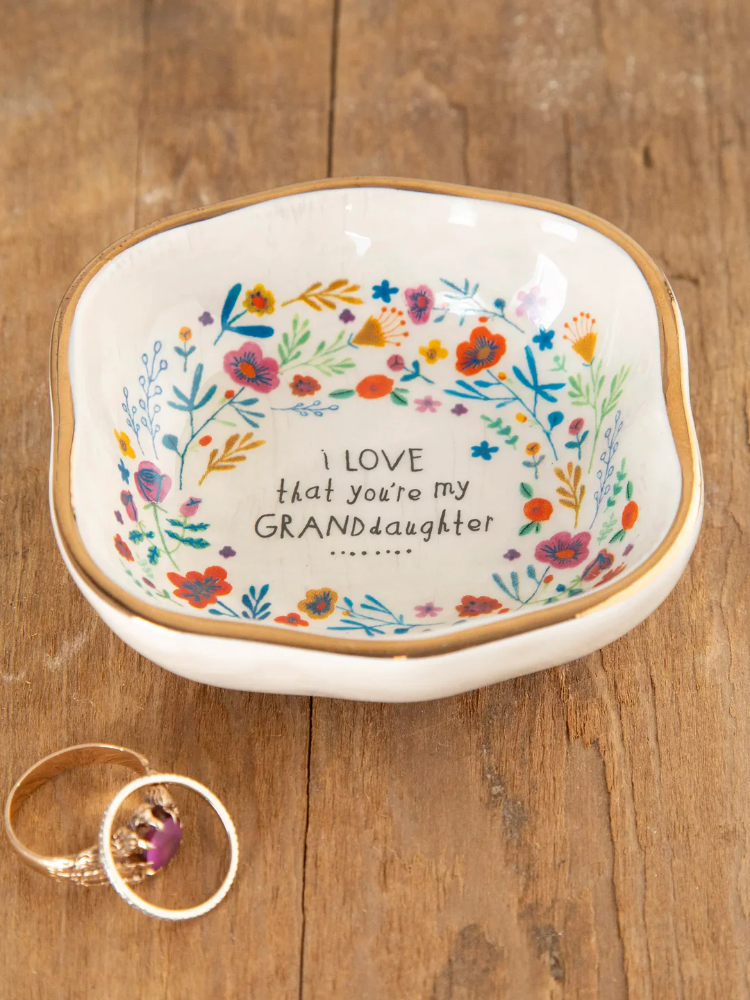 Antiqued Trinket Bowl Grandma by Natural Life