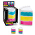NeeDoh Piece O’ Cake squishy toy with colourful layered designs shown beside retail packaging — Adventure Awaits