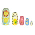 wooden animal nesting dolls set in different sizes including lion, tiger, pig, monkey and bird, colourful stacking toy for kids play Adventure Awaits