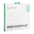 Nestling stainless steel divided suction plate box with removable silicone base, Adventure Awaits