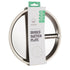 Nestling 23 cm stainless steel divided suction plate in retail sleeve with white silicone base, Adventure Awaits