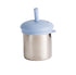 Nestling stainless steel sippy cup with blue silicone straw lid — Adventure Awaits