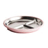 Pink baby divided plate side view with stainless steel sections — Adventure Awaits