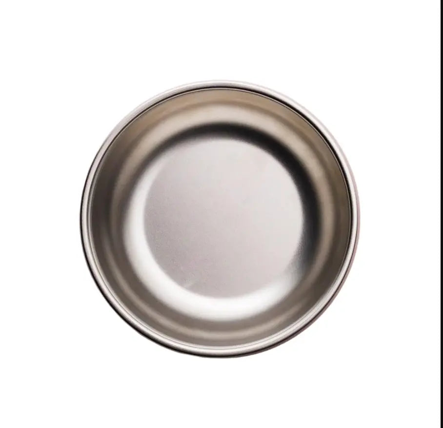 Nestling stainless steel large bowl interior close-up — Adventure Awaits