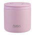 Oasis insulated food jar in pink with secure lid, compact stainless steel lunch container for hot or cold meals on the go or travel Adventure Awaits