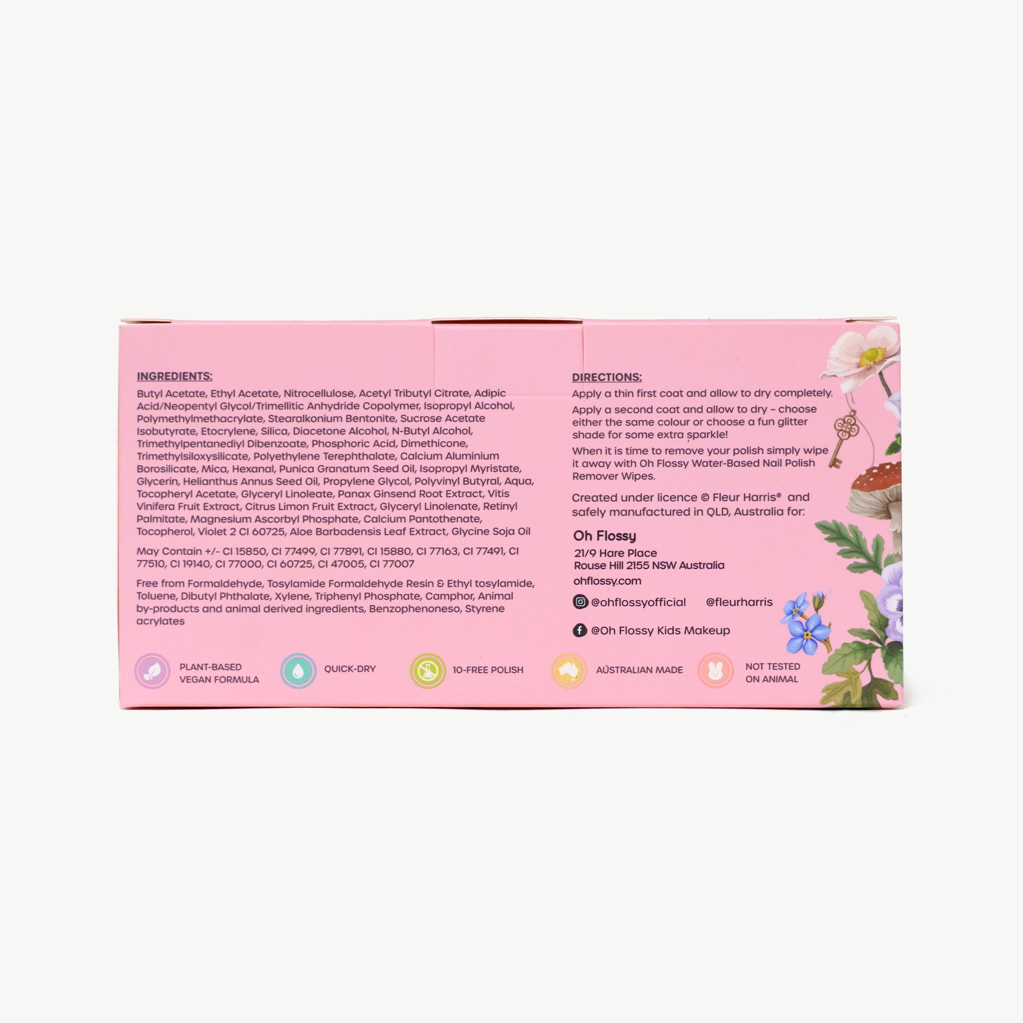 Oh Flossy x Fleur Harris Garden Of Dreams | Kids Nail Polish Set