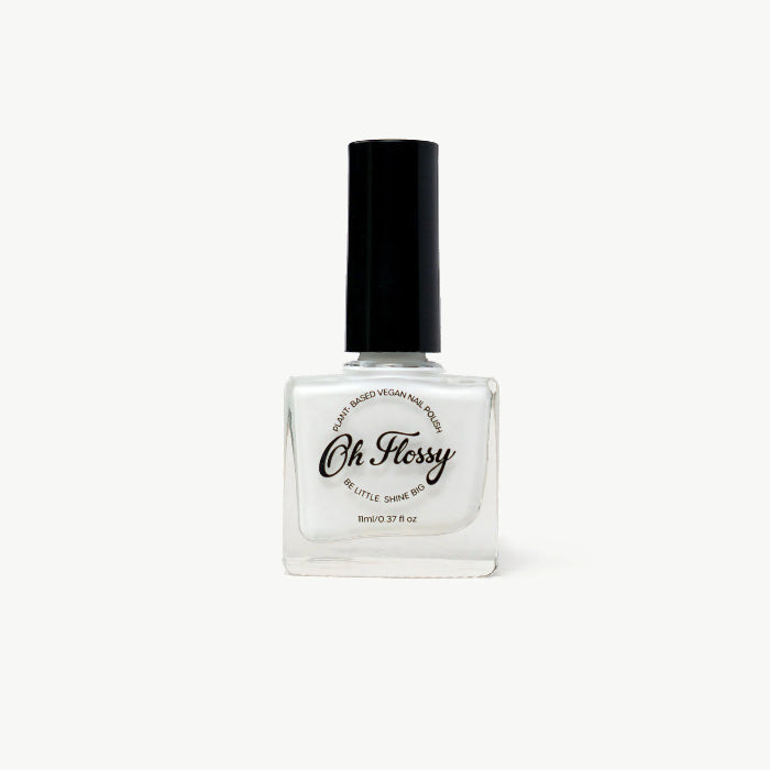 Oh Flossy kids clear nail polish top coat, non toxic water based polish for long lasting dress up play Adventure Awaits