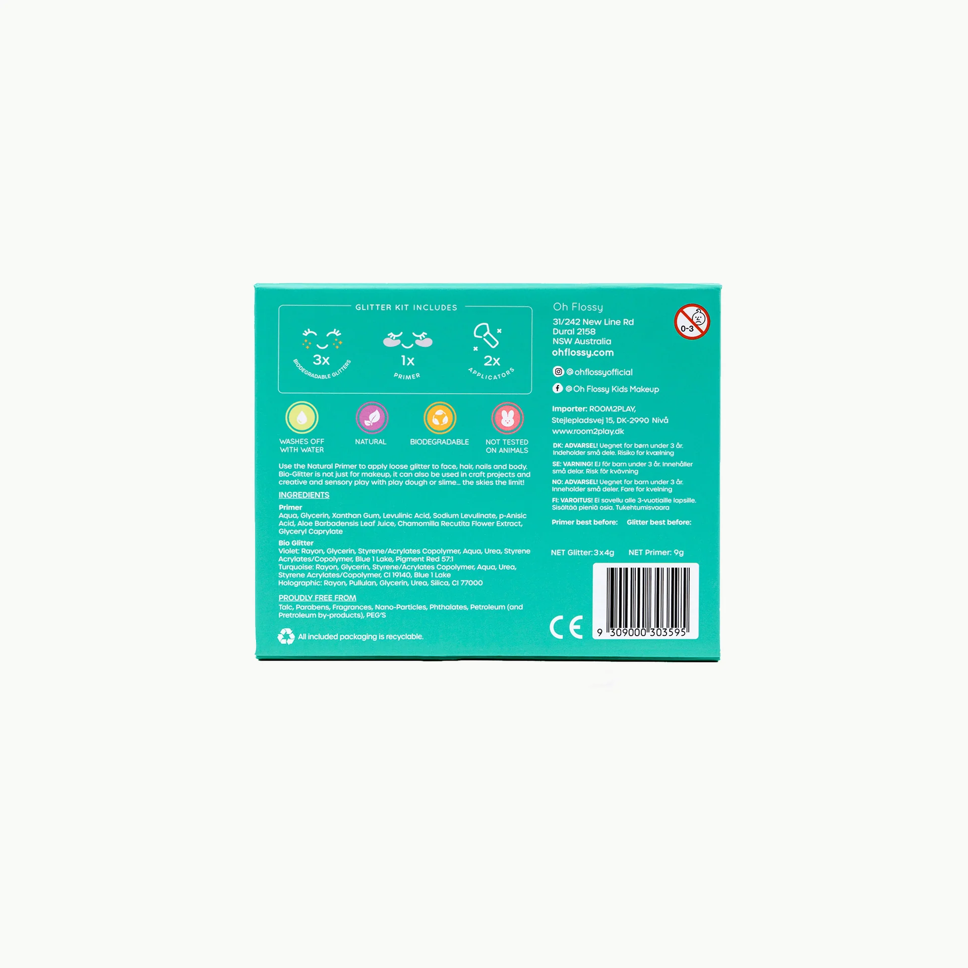 Oh Flossy Under The Sea Biodegradable Glitter Set
