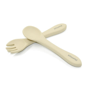 Playette Silicone Spoon and Fork Set