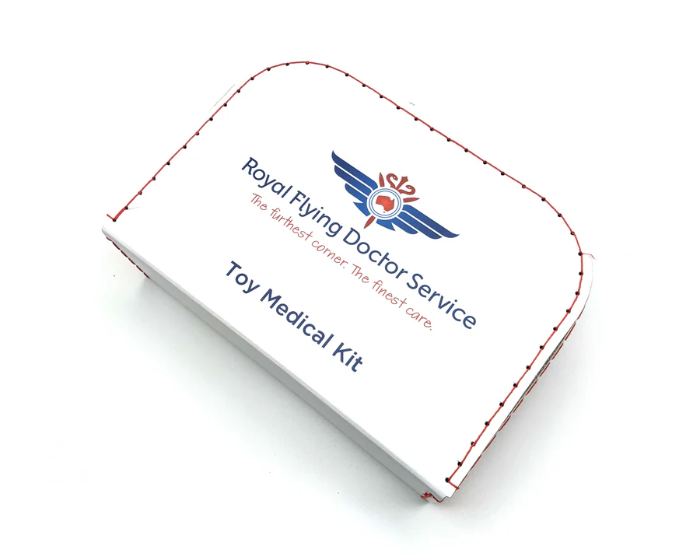 Royal Flying Doctor Service toy medical kit suitcase with red stitching — Adventure Awaits
