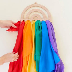 Sarah's Silks | Wooden Rainbow Display | Small