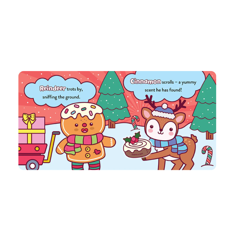 Scratch and sniff board book a very yummy Christmas