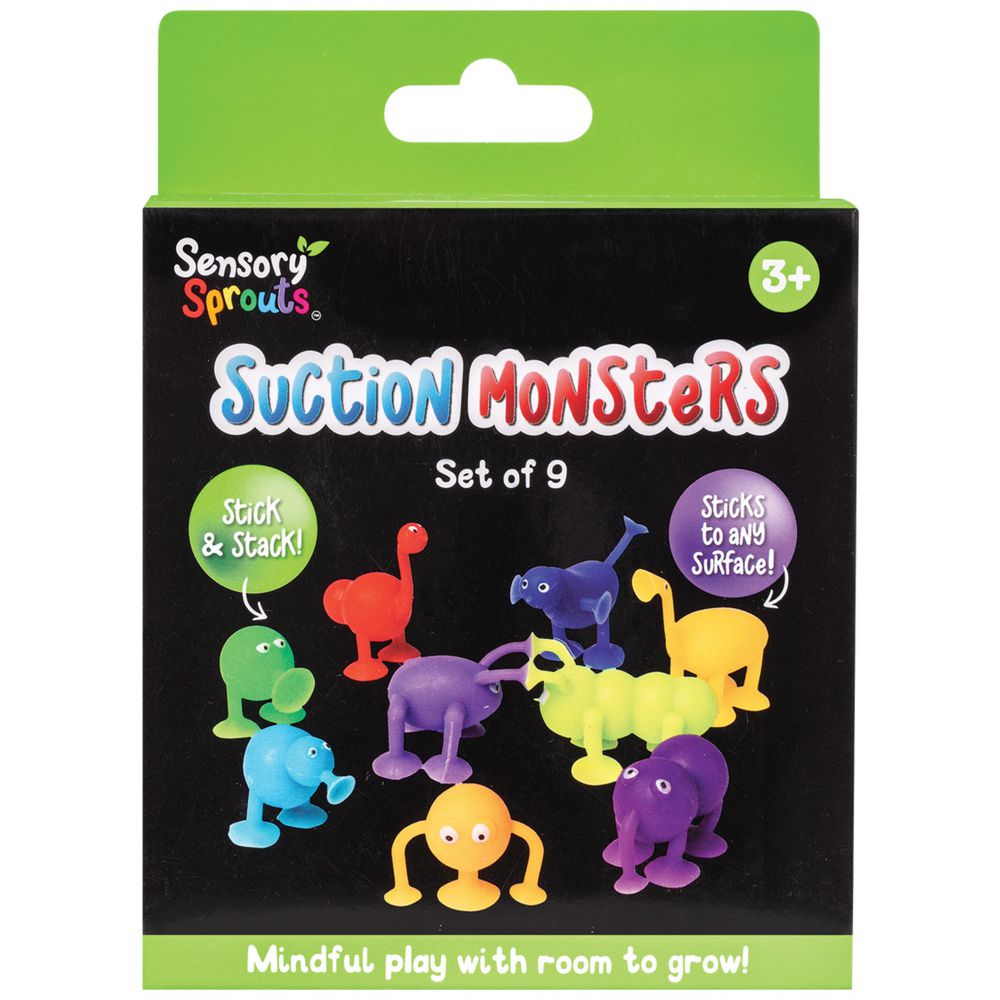 Suction Monsters 9 pack by Sensory Sprouts