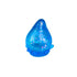 Blue glitter drop squishy toy with translucent glitter finish on white background — Adventure Awaits
