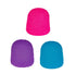 Pink, purple and blue gumdrop squishy toys with bumpy textured finish — Adventure Awaits
