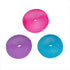 Three Smooshos super squeeze doughnut sensory toys in pink, purple and blue — Adventure Awaits