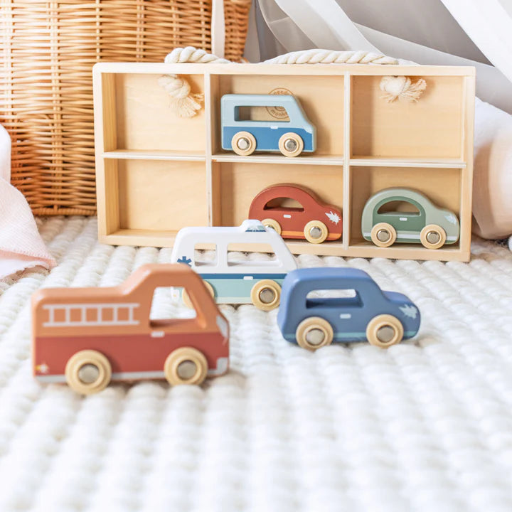 Car Display Case With 6 Vehicles by Speedy Monkey