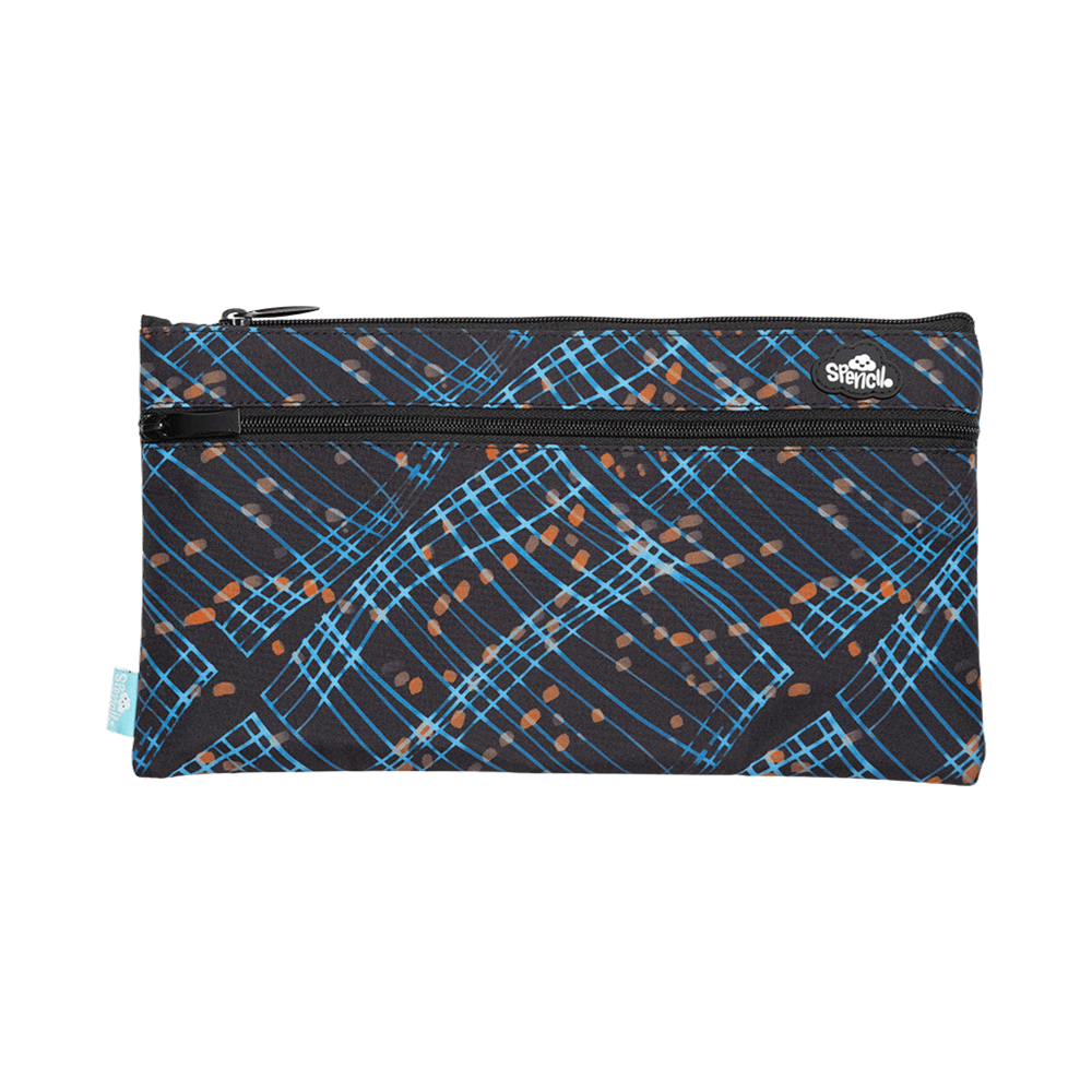 Spencil | Twin Zip Pencil Case Rectangle