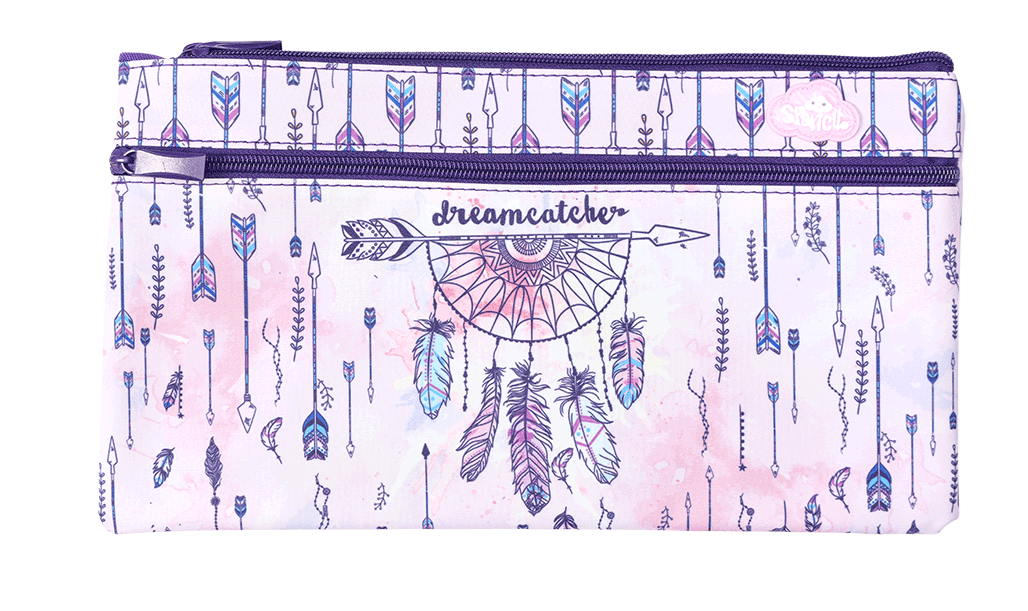 Spencil | Twin Zip Pencil Case Rectangle