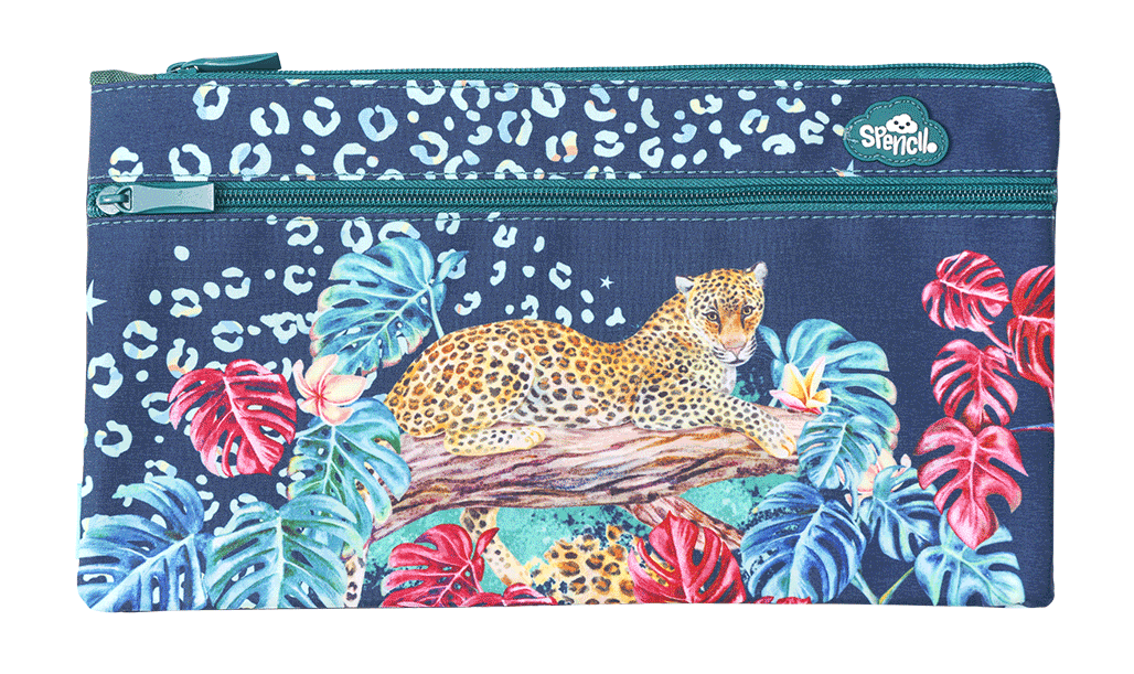Spencil | Twin Zip Pencil Case Rectangle