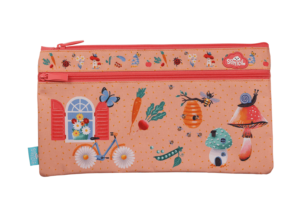 Spencil | Twin Zip Pencil Case Rectangle