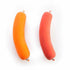 Orange and red sausage-shaped squishy sensory toys with soft flexible bodies — Adventure Awaits