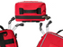Red Survival Family First Aid kit close-up showing handles, zips and carry attachments — Adventure Awaits