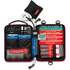 Red Survival Handy First Aid kit opened with colour coded emergency supplies — Adventure Awaits