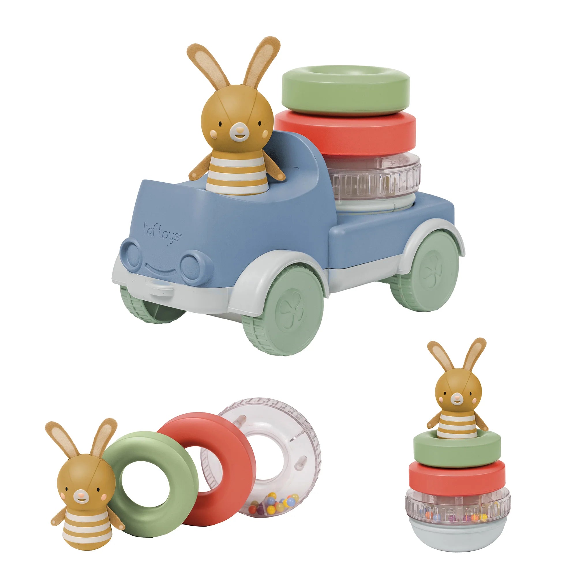 Bunny Stacker Truck | Taf Toys