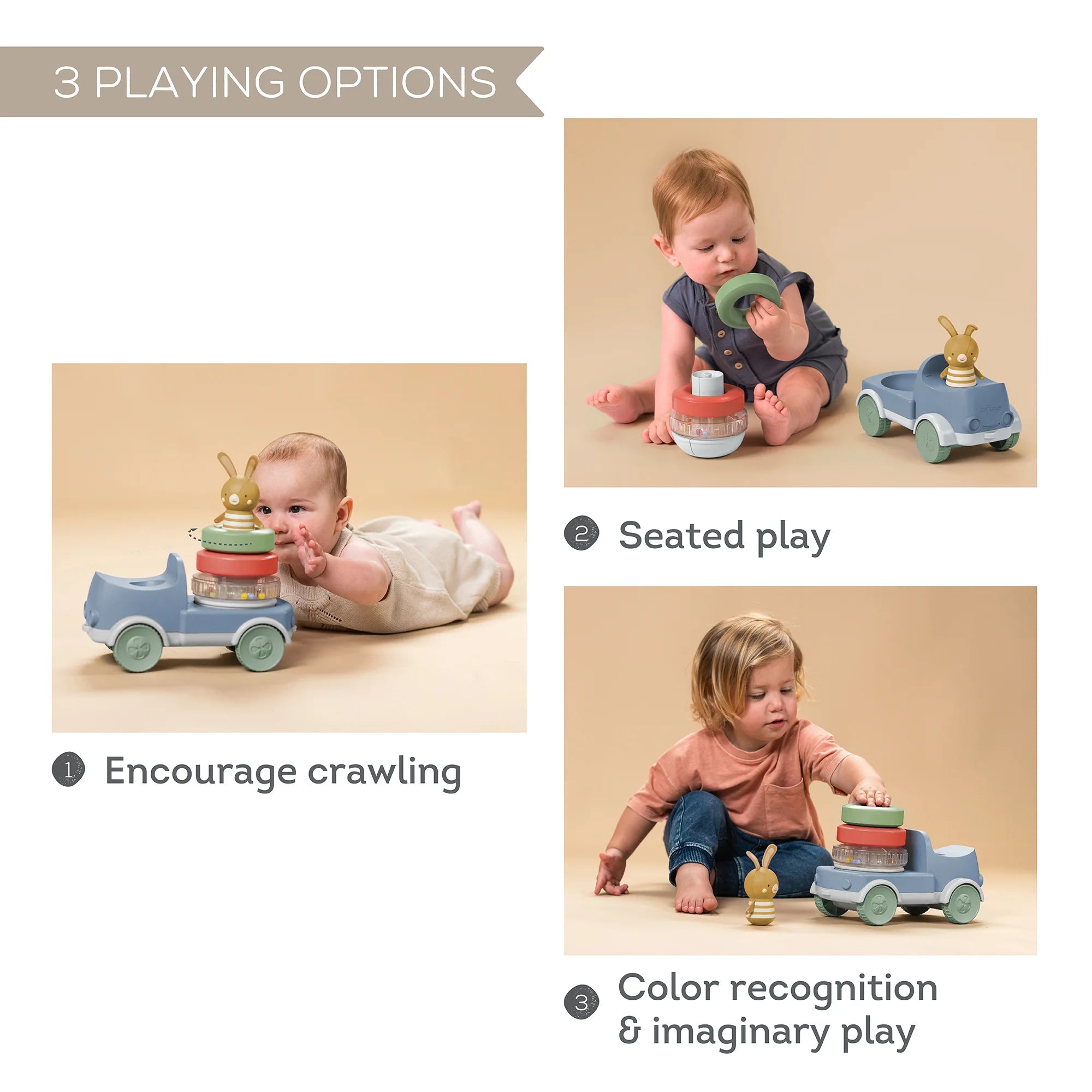 Bunny Stacker Truck | Taf Toys