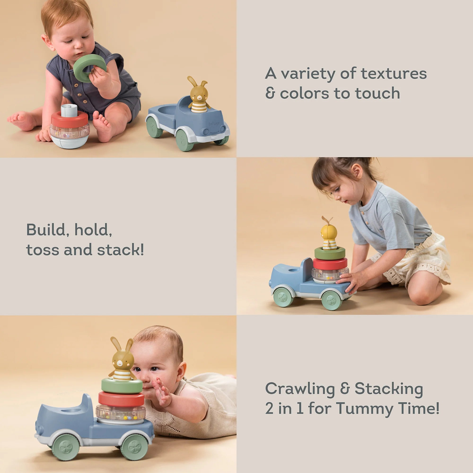 Bunny Stacker Truck | Taf Toys