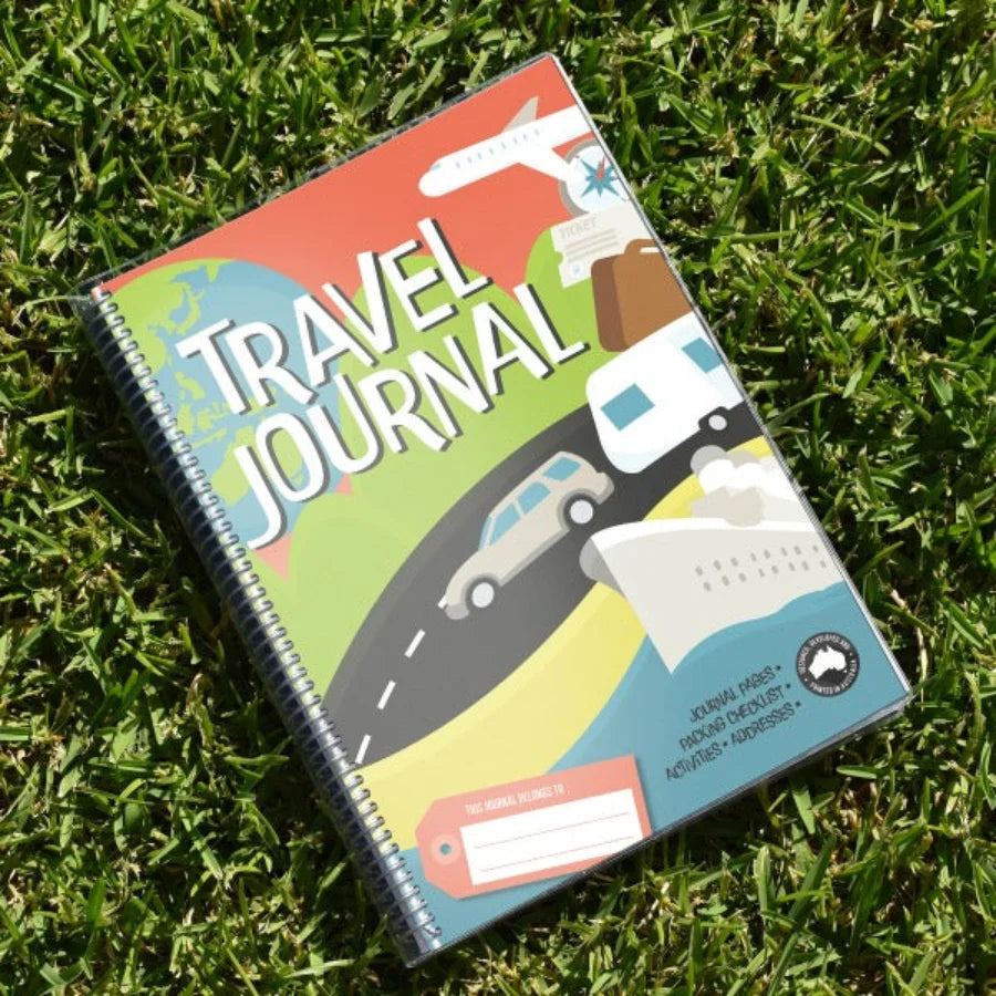 Front of the kids travel journal 