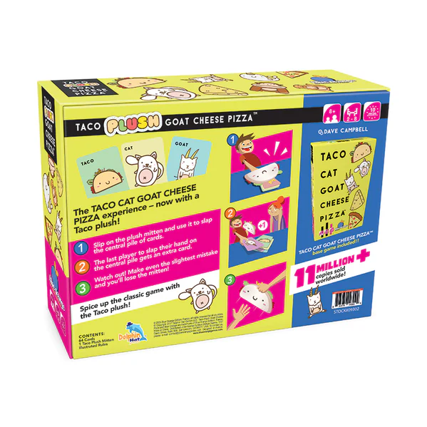 Taco Plush Goat Cheese Pizza Card Game