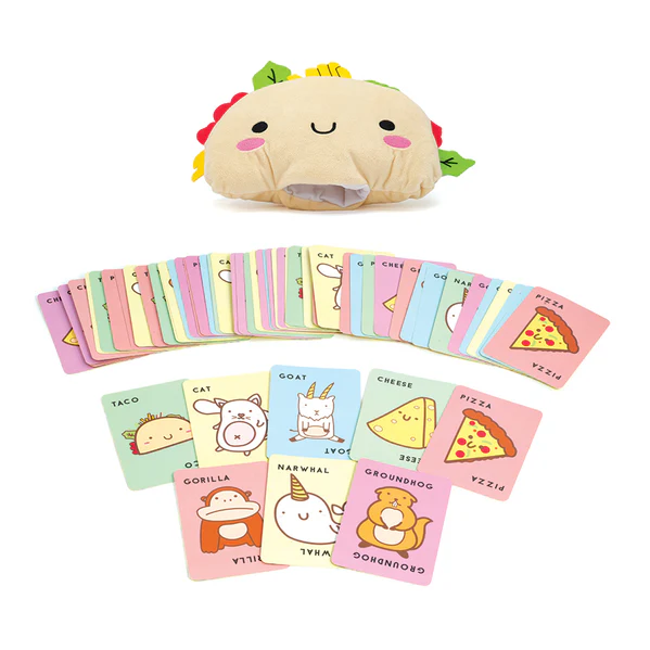 Taco Plush Goat Cheese Pizza Card Game