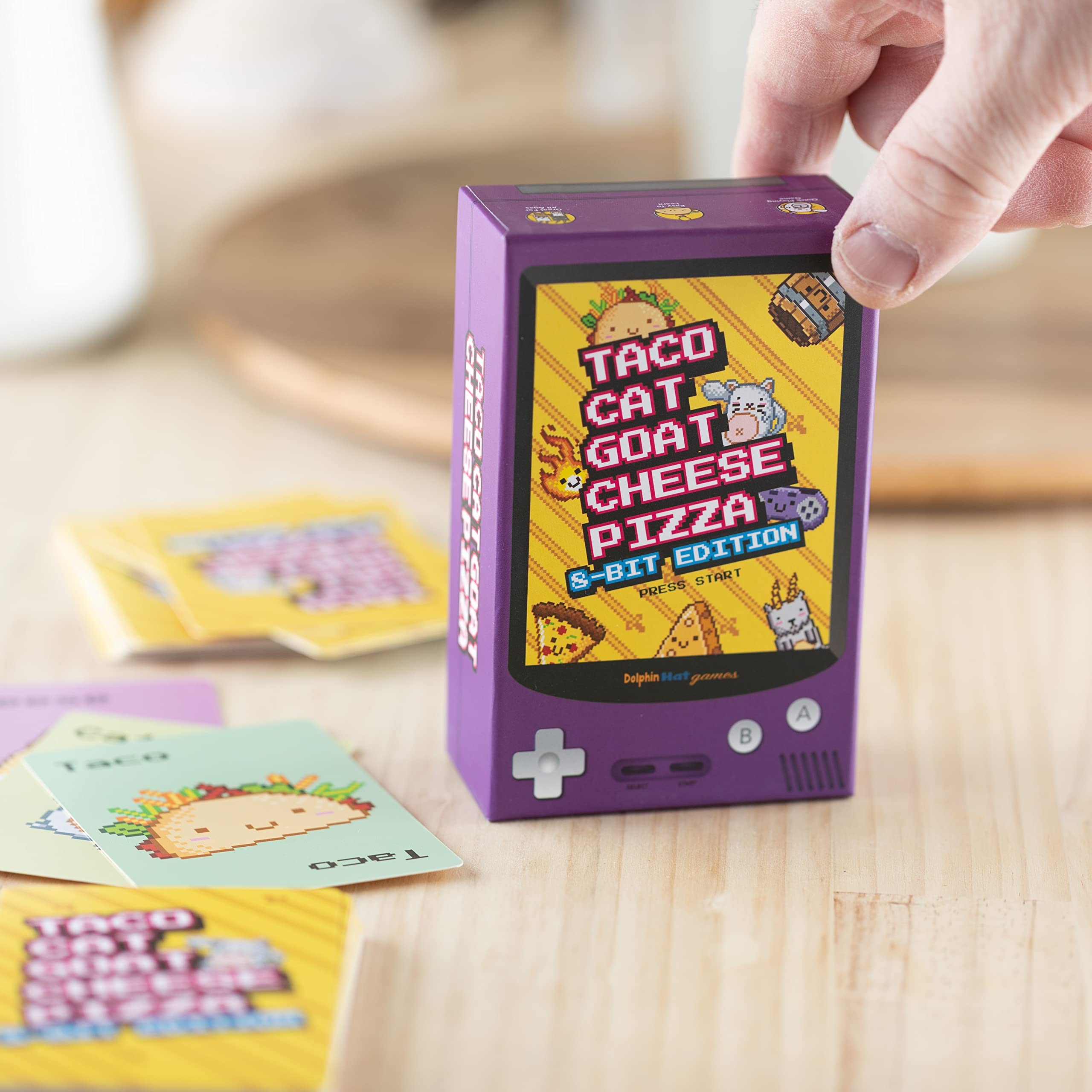 Taco cat goat cheese pizza card game 8 bit edition