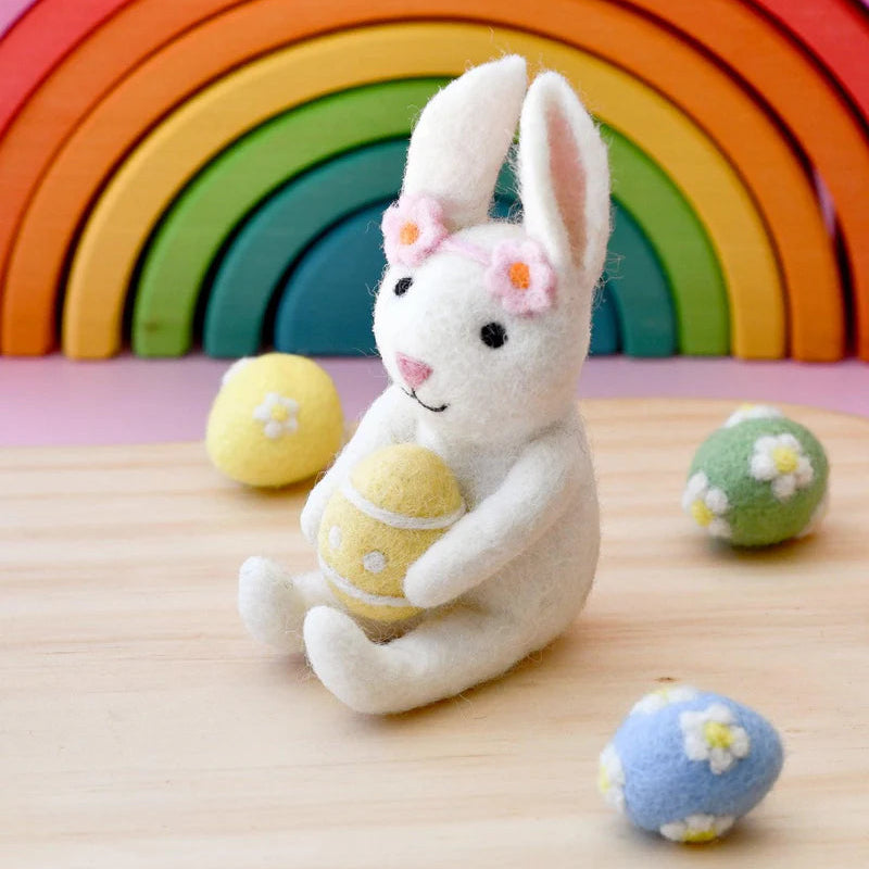 Tara Treasures | Felt Rabbit with Easter Egg