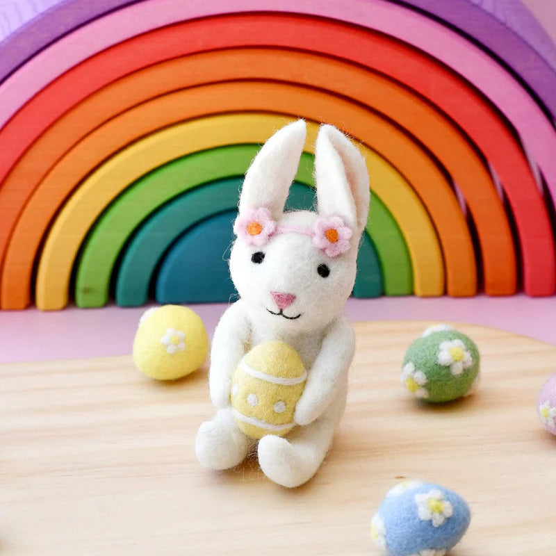 Tara Treasures | Felt Rabbit with Easter Egg