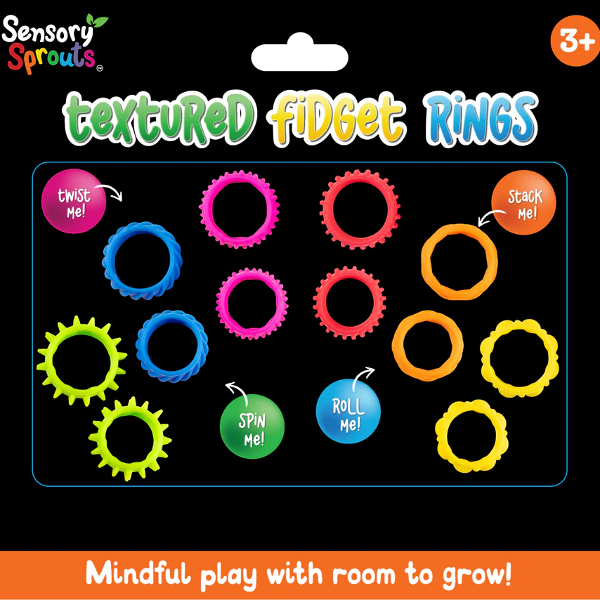 Textured Fidget Rings By Sensory Sprouts