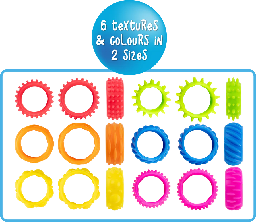 Textured Fidget Rings By Sensory Sprouts